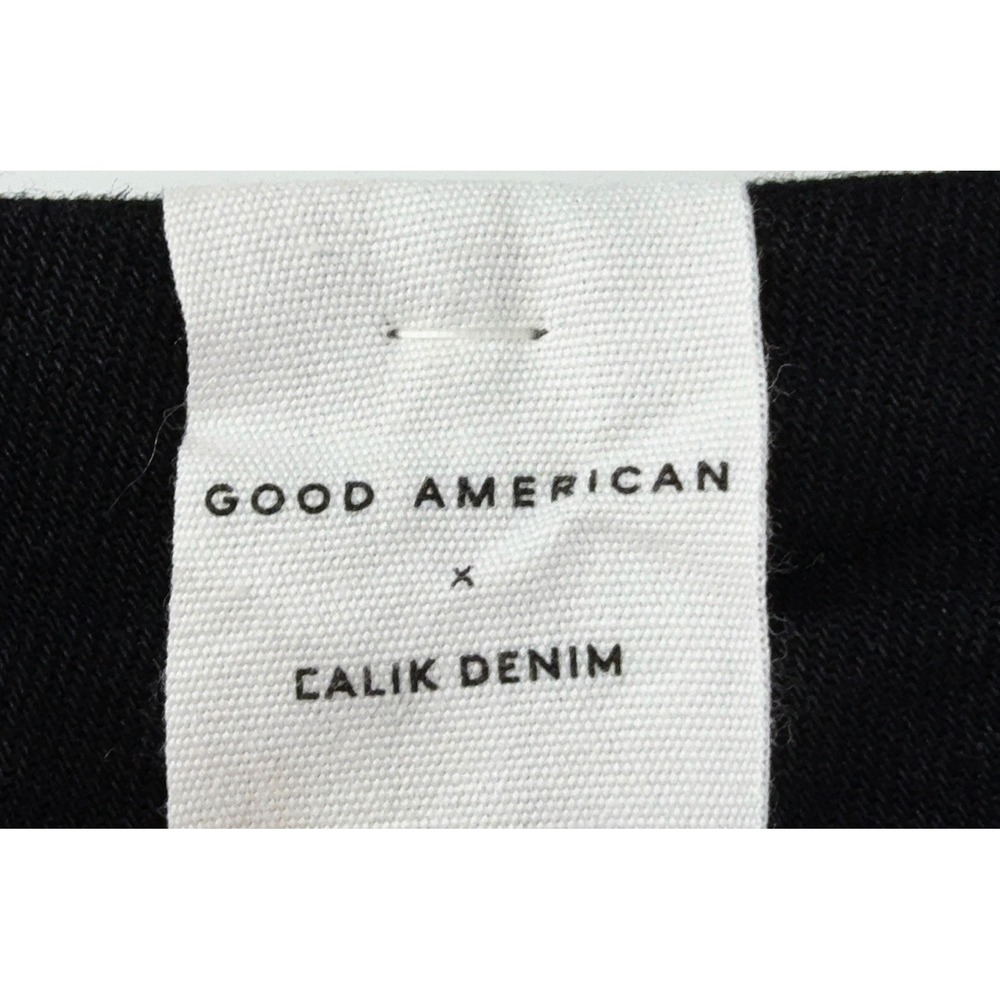 Good American Jeans Women Size 28-32 Black Good Leg Straight Stretch Denim NEW - Picture 12 of 16